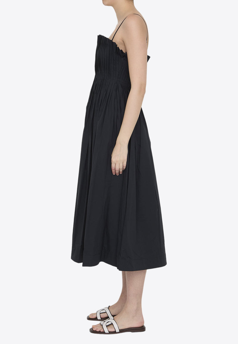 Staud Bella Midi Dress R24S2114PO--BLK