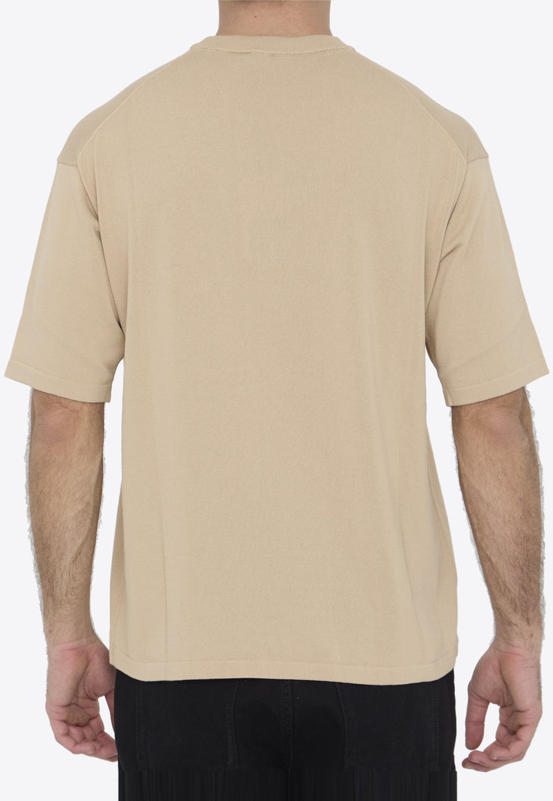 Roberto Collina Basic Crewneck T-shirt Beige RT11021-RT11-04