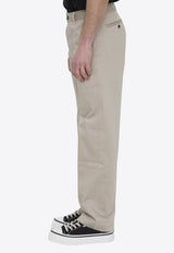 AMI PARIS Straight-Leg Chino Pants Beige HTR005-CO0009-271