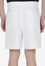 Valentino Signature V Bermuda Shorts White 4V0RDDV1-9UA-A03