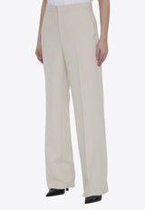 Tagliatore Adima Straight-Leg Tailored Pants Beige P-ADIMA-M50003-A1178