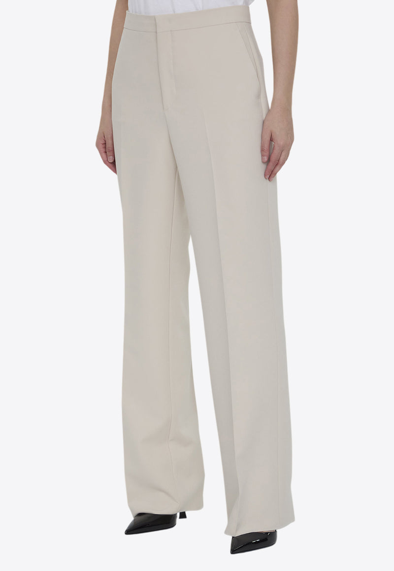 Tagliatore Adima Straight-Leg Tailored Pants Beige P-ADIMA-M50003-A1178