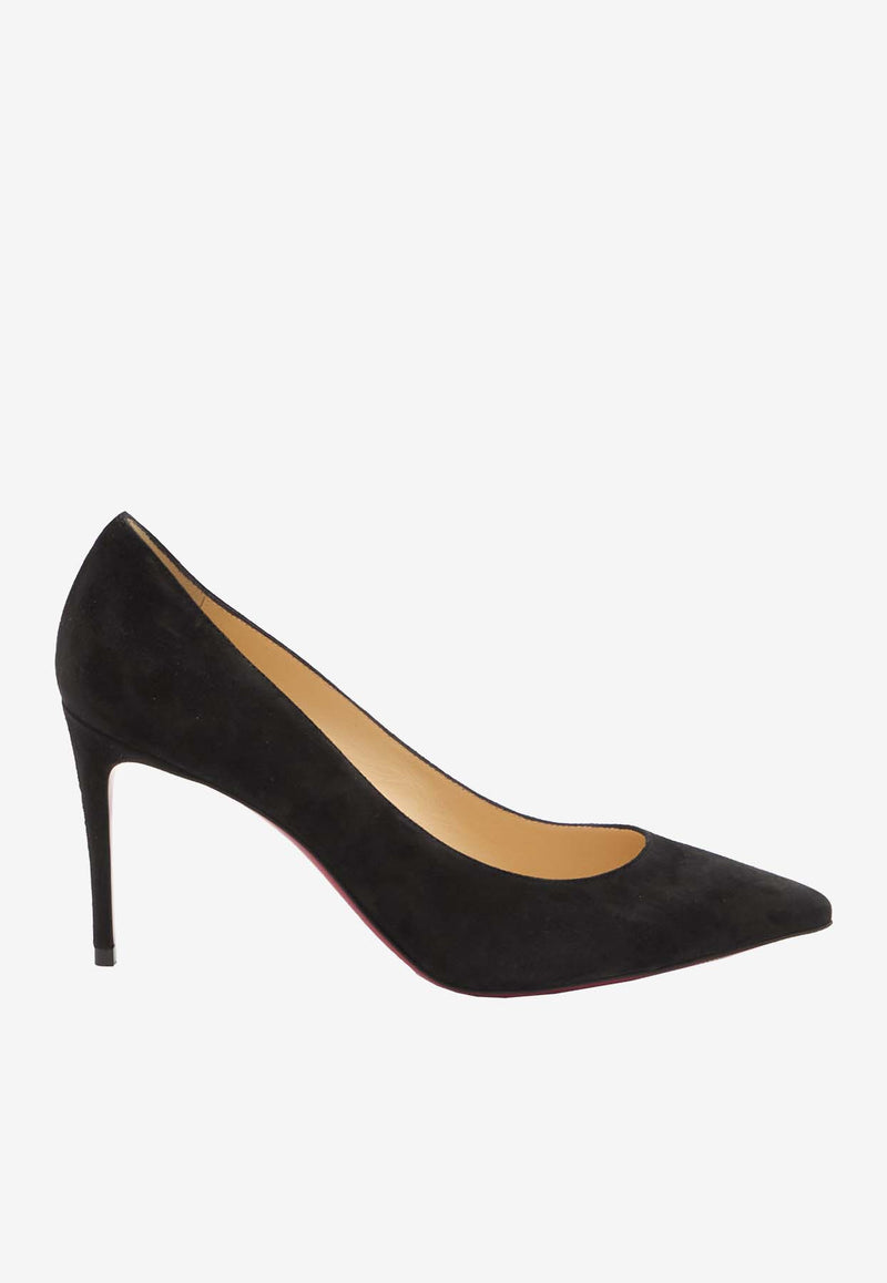 Christian Louboutin Kate 85 Suede Pumps Black 3191417-BK01-BLACK