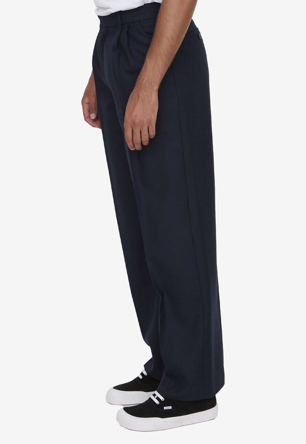 Loewe Wool Tailored Pants Blue HSM1Y04W64--8511