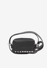 Alexander Wang Mini Ricco Grained Leather Crossbody Bag Black 20424X10L--001