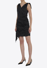 Dolce 
Gabbana Polka Dot-Print V-neck Midi Dress Black F6I2DT-FSA63-HNZPW