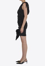 Dolce 
Gabbana Polka Dot-Print V-neck Midi Dress Black F6I2DT-FSA63-HNZPW