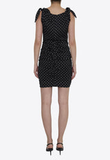 Dolce 
Gabbana Polka Dot-Print V-neck Midi Dress Black F6I2DT-FSA63-HNZPW