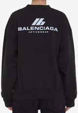 Balenciaga Activewear Logo Sweatshirt Black 697869-TQVT8-1083