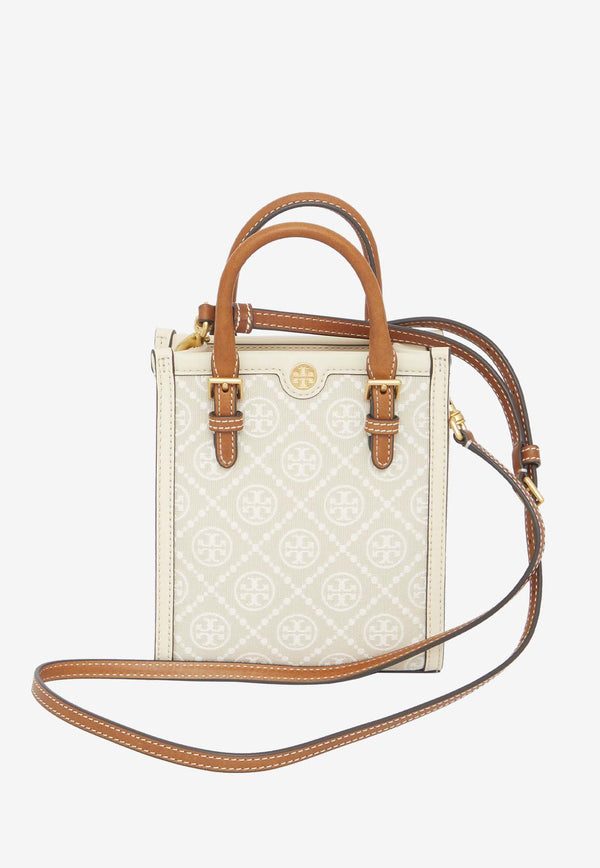 Tory Burch Mini T Monogram Tote Bag Beige 150217--254