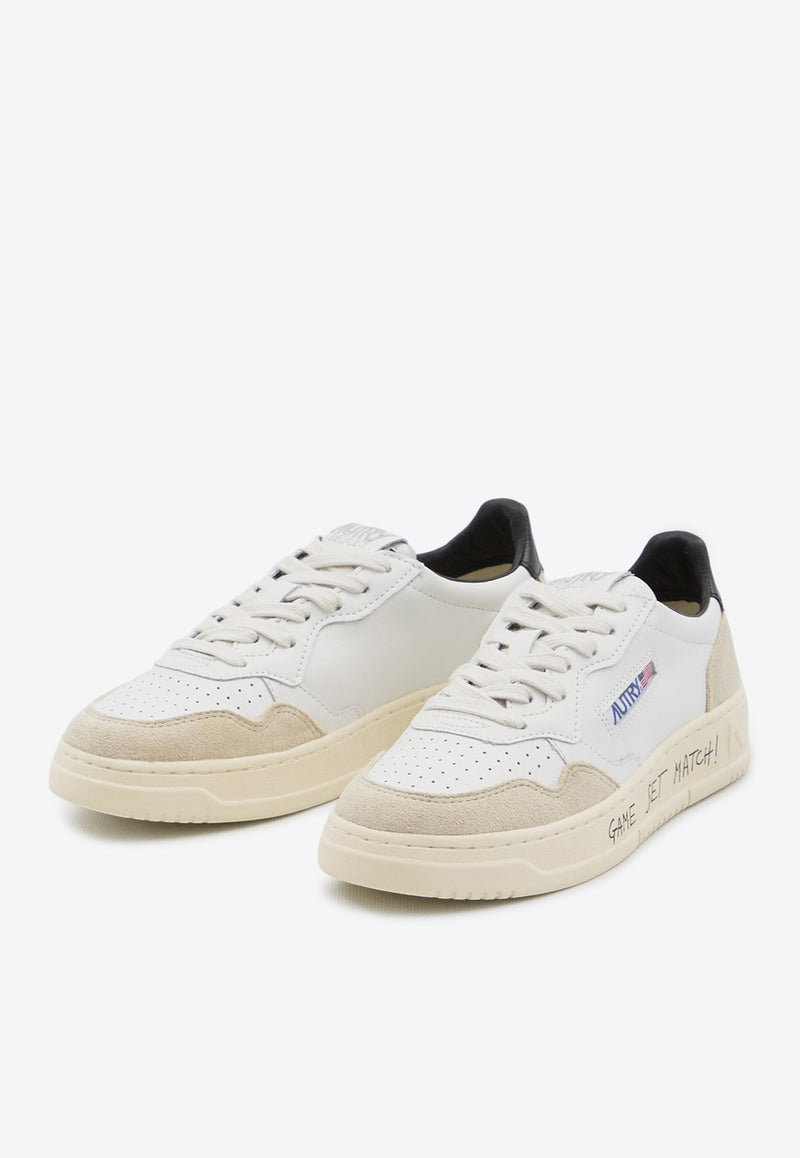 Autry Medalist Leather Low-Top Sneakers White AULW-MA-04