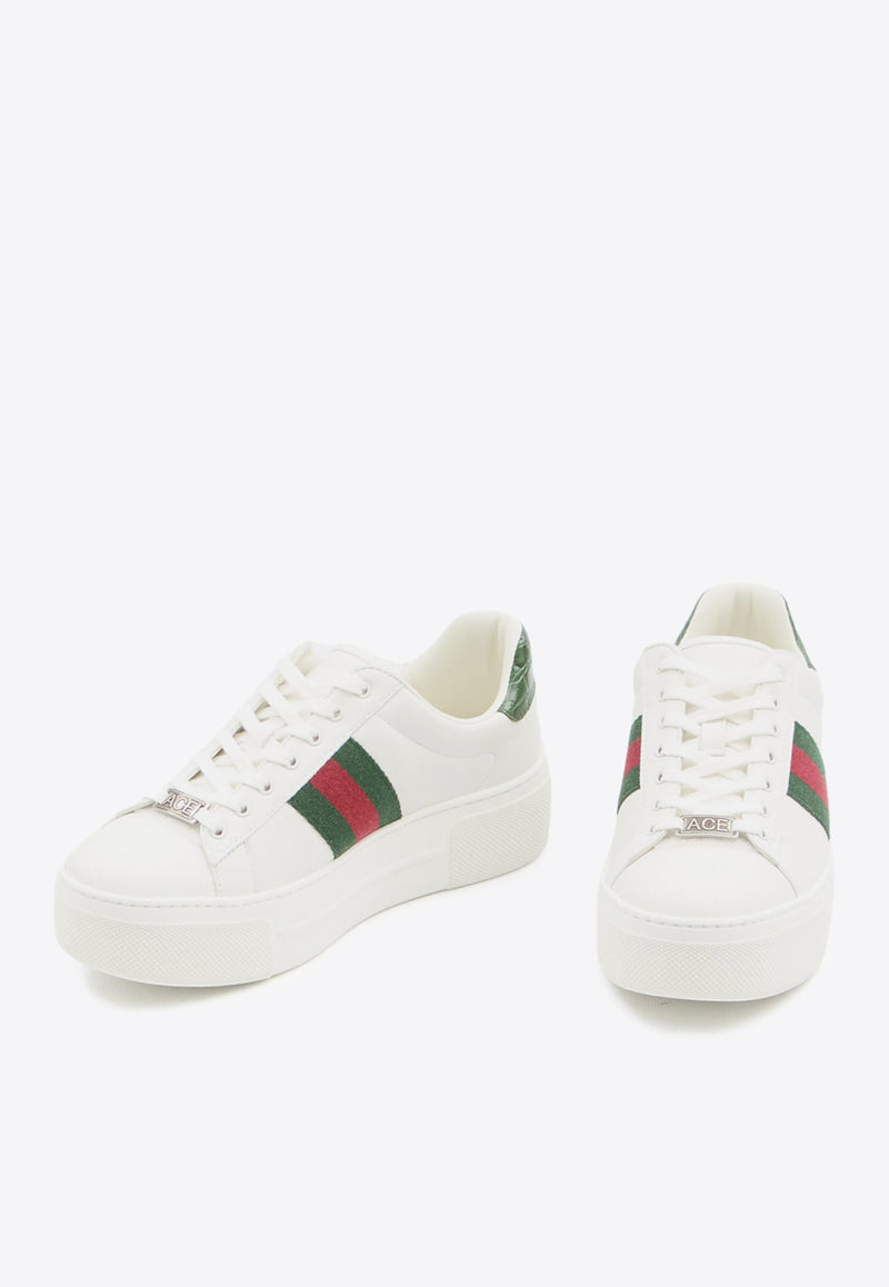 Gucci Ace Leather Low-Top Sneakers White 791399-AACAG-9055