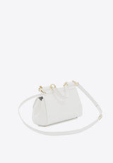 Dolce 
Gabbana Elongated Sicily Leather Top Handle Bag White BB7652-A1037-80002