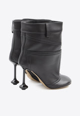 Loewe Toy 90 Leather Ankle Boots Black LLST286X04--1100