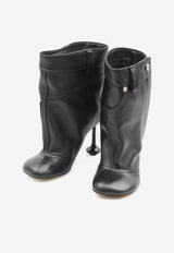 Loewe Toy 90 Leather Ankle Boots Black LLST286X04--1100