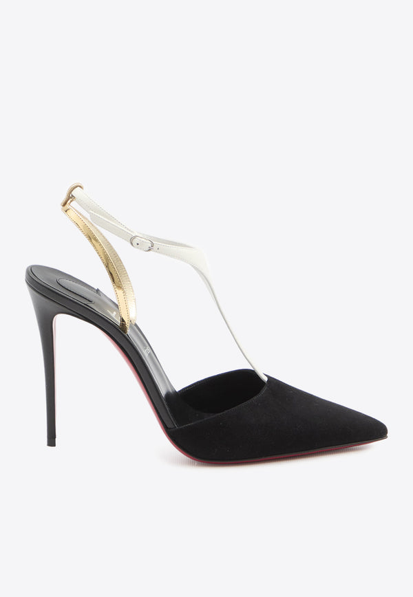 Christian Louboutin Athina 100 Suede Pumps Black 3240391-B783-BLACK