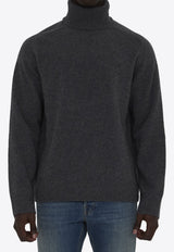 Maison Margiela Four Stitches Turtleneck Wool Sweater Gray S50HL0032-M13058-859M