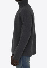 Maison Margiela Four Stitches Turtleneck Wool Sweater Gray S50HL0032-M13058-859M