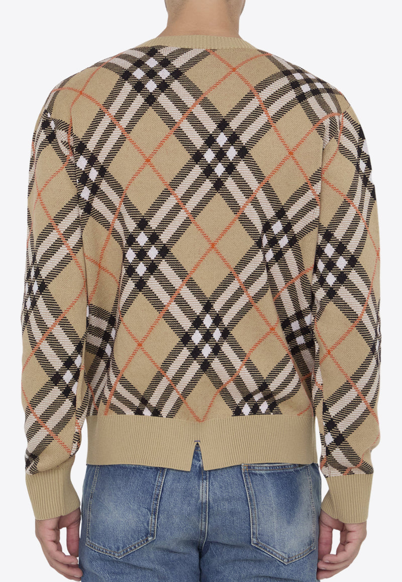 Burberry Vintage Check Crewneck Sweater Beige 8093497--B9368