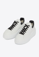 Hogan H-Stripes Leather Sneakers White HXW6450FC60-LE9-0001