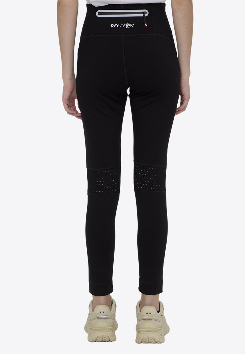 Moncler Grenoble High-Rise Logo Leggings Black 8H00003-829H7-999