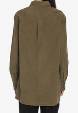 The Row Idro Oversized Corduroy Shirt Brown 7553-W2789-PPB