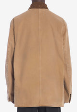 Maison Margiela Corduroy-Collar Jacket Beige S50AM0625-M35206-123