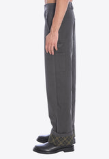 Burberry Carpenter Oversized Turn-Up Pants Black 8097557--A1189