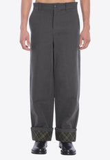 Burberry Carpenter Oversized Turn-Up Pants Black 8097557--A1189