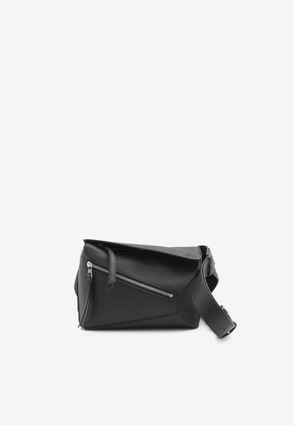 Loewe Small Puzzle Calf Leather Belt Bag Black B510SEBX02--1100