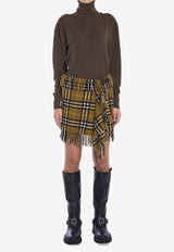 Burberry Signature Check Mini Scarf Skirt Brown 8099716--C1422