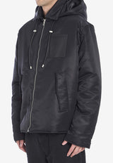 Loewe Embossed Anagram Zip-Up Windbreaker Jacket Black H526Y02WAD--1100