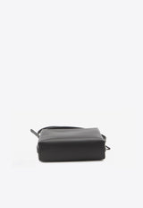 The Row Regent Nappa Leather Crossbody Bag Black W1720-L108-BLANS