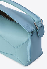 Loewe Small Puzzle Leather Shoulder Bag Light Blue A510P60X41--4412