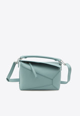 Loewe Small Puzzle Leather Shoulder Bag Light Blue A510P60X41--4412