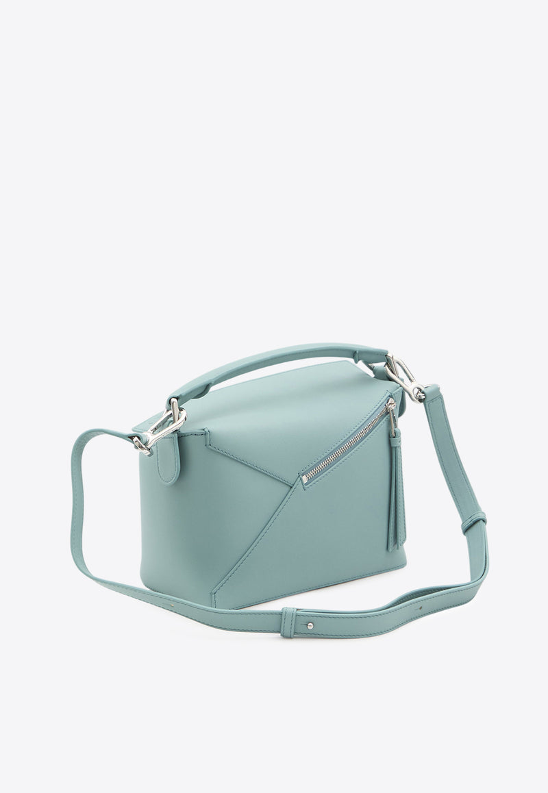 Loewe Small Puzzle Leather Shoulder Bag Light Blue A510P60X41--4412