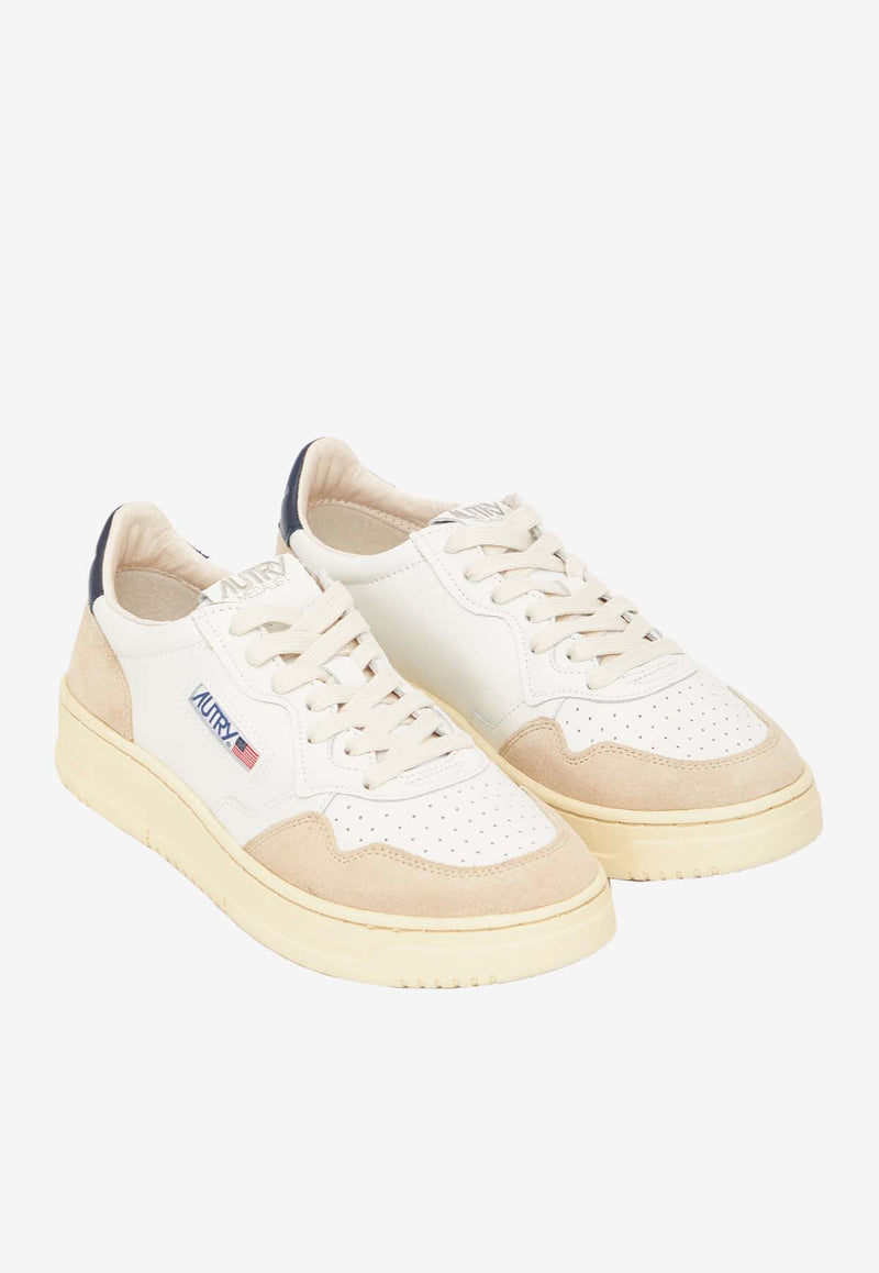 Autry Medalist Leather Sneakers White AULM-LS-28