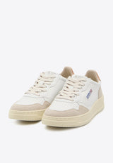 Autry Medalist Leather Low-Top Sneakers White AULM-LS-76