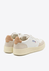 Autry Medalist Leather Low-Top Sneakers White AULM-LS-76