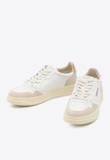 Autry Medalist Leather Low-Top Sneakers White AULM-LS-76