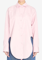 Loewe Asymmetrical Poplin Shirt  S359Y05XCV--7140