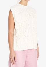 Loewe Anagram Knitted Wool Top White S359Y14KE4--2100