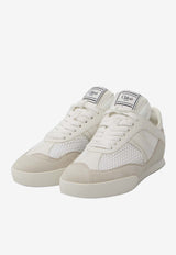 Chloé Kick Leather and Suede Sneakers Ivory CHC25S07IPL--20S