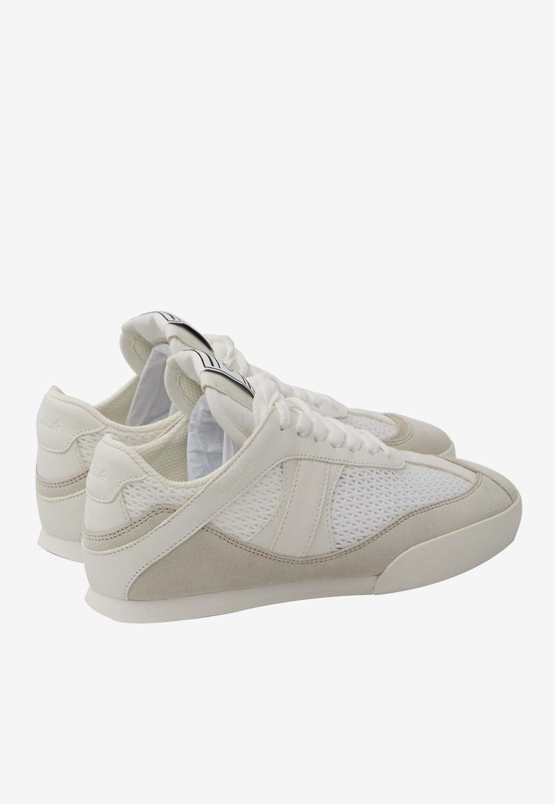 Chloé Kick Leather and Suede Sneakers Ivory CHC25S07IPL--20S