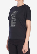 Moncler X Willow Smith Lyrics Print T-shirt Black 8C00002-89AHD-999