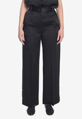 Toteme Straight-Leg Tailored Pants Black 251WRB4483-FB0344-001