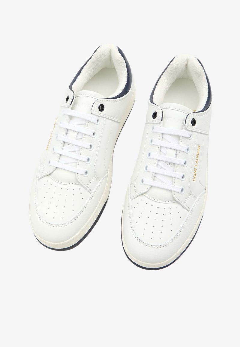 Saint Laurent SL/61 Leather Low-Top Sneakers White 799901-04GAC-9014