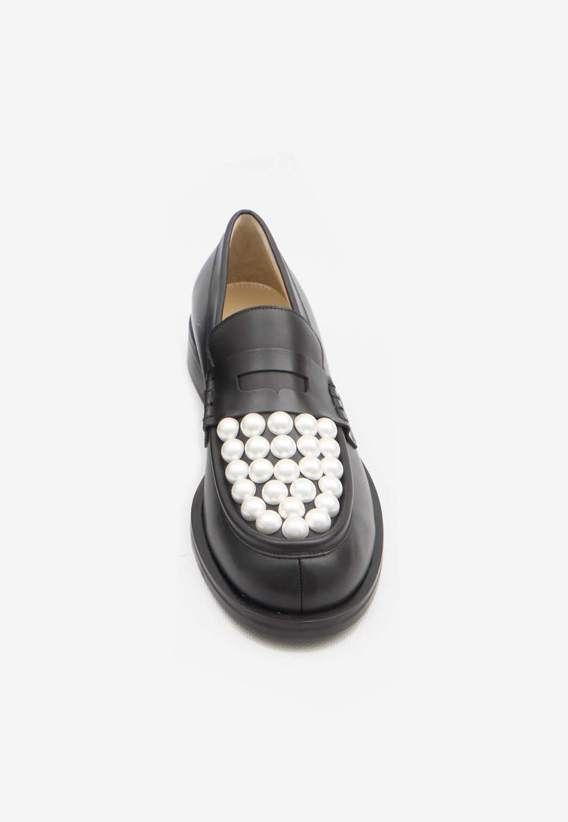 Mach 
Mach Sirene Pearl Embellished Loafers Black PF24-S0776-30-CLF-B02