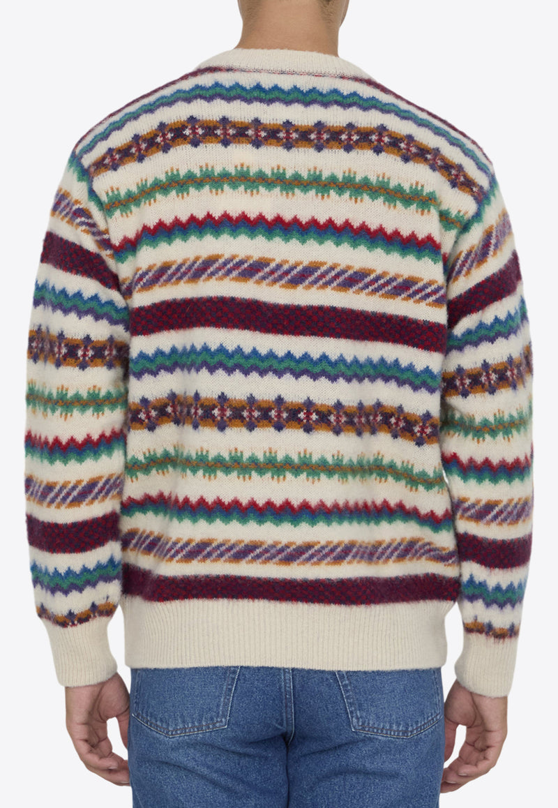 Howlin
 A Woolen Wonder Crewneck Sweater Multicolor A WOOLEN WONDER--ECRU