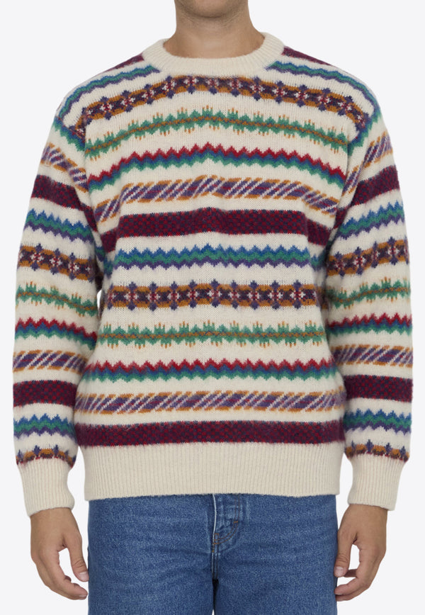 Howlin
 A Woolen Wonder Crewneck Sweater Multicolor A WOOLEN WONDER--ECRU